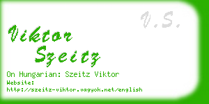 viktor szeitz business card